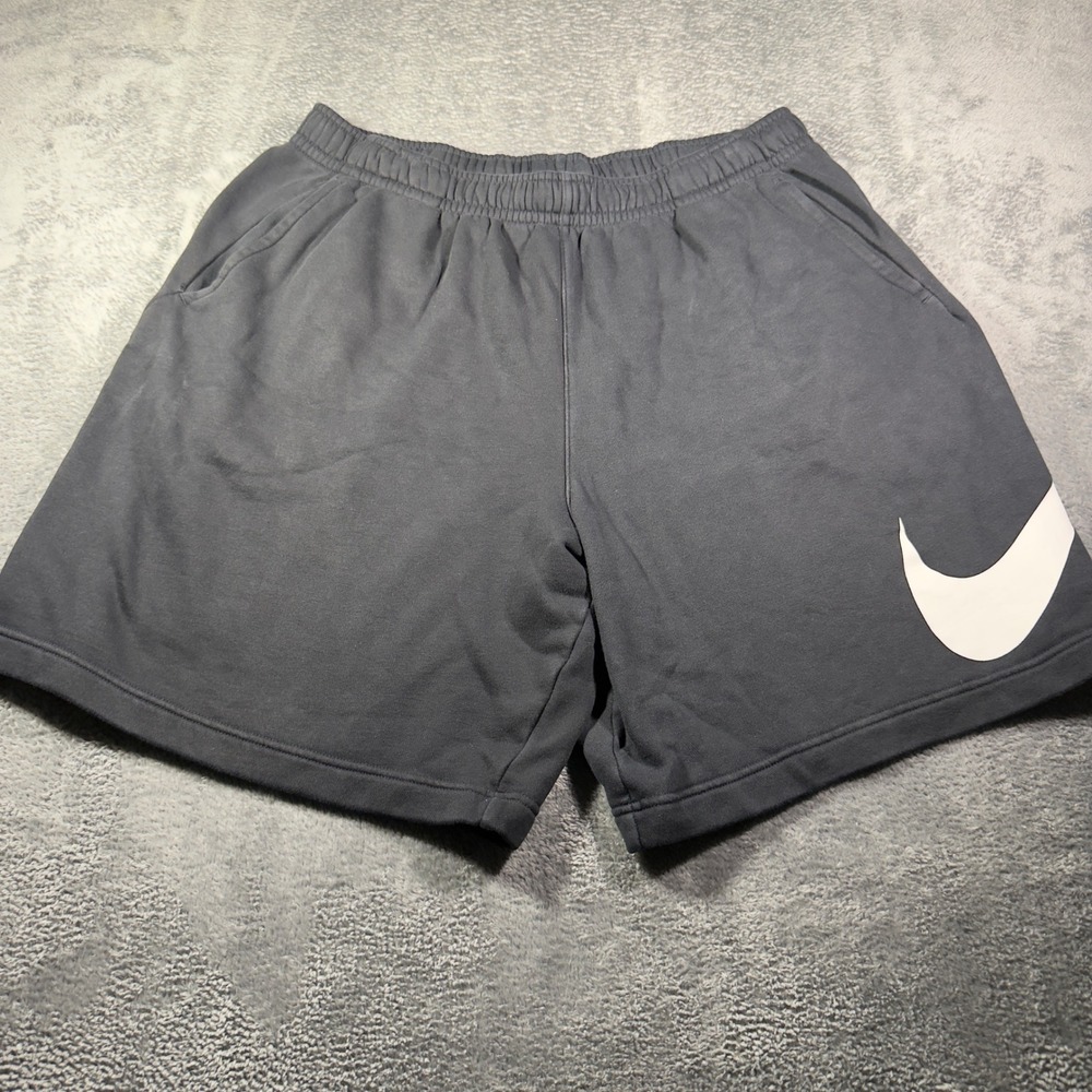 Nike Mens Sportswear Club Fleece Shorts Black Big Swoosh XXL